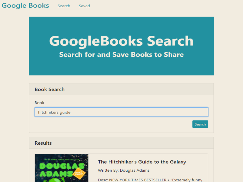 GoogleBooks-React
