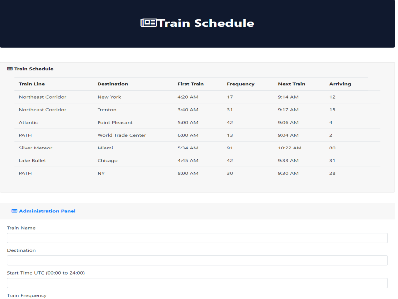 Train-scheduler